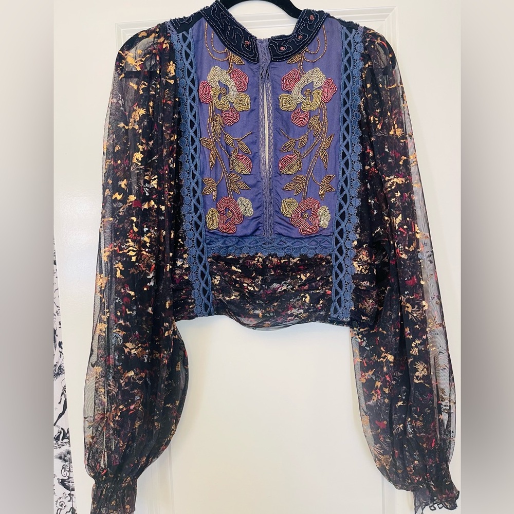 Free people beaded top - Picture 7 of 9